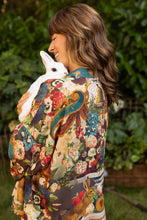 Load image into Gallery viewer, Market of Stars Stay Gold Pixie Duster Cropped Kimono w/ Rabbits and Bees
