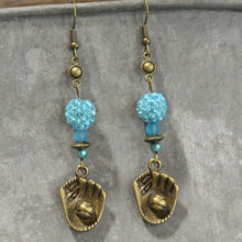 Load image into Gallery viewer, The Primitive Peddler Hey Batter Batter Dangle Drop Earrings
