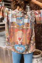 Load image into Gallery viewer, Market of Stars Love Language Pixie Duster Cropped Kimono w/ Faith, Hope
