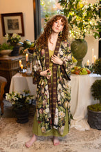 Load image into Gallery viewer, Market of Stars Fleur De Lune Opera Duster Kimono Robe w/ Florals &amp; Bees
