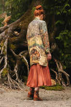 Load image into Gallery viewer, Market of Stars Woodland Wisdom Matinée Duster w/ Florals, Fox &amp; Owl
