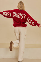 Load image into Gallery viewer, Mello OVERSIZE Christmas Sweater with Lettering
