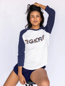 Sparkle City Auburn "Tigers" Raglan Tee