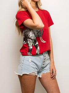 Sparkle City Elephant Wrap-Around Tee