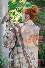 Load image into Gallery viewer, Market of Stars Lovelight Opera Duster Kimono Robe w/woodland deer &amp; swallow
