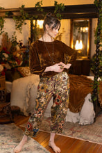 Load image into Gallery viewer, Market of Stars Golden Hour Linen Cropped Artist Pant w/ Floral Print
