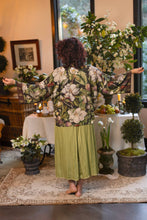 Load image into Gallery viewer, Market of Stars Fleur De Lune Pixie Duster Crop Kimono w/ Florals &amp; Bees
