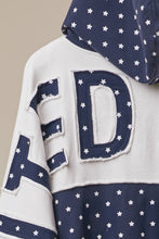 Load image into Gallery viewer, Mello United States Patch work Oversized Zip Hoodie
