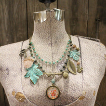 Load image into Gallery viewer, The Primitive Peddler Just A Bit Squirrely Charm'd Necklace
