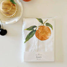 Load image into Gallery viewer, Emily Lex Studio Fruit cotton flour sack tea towel
