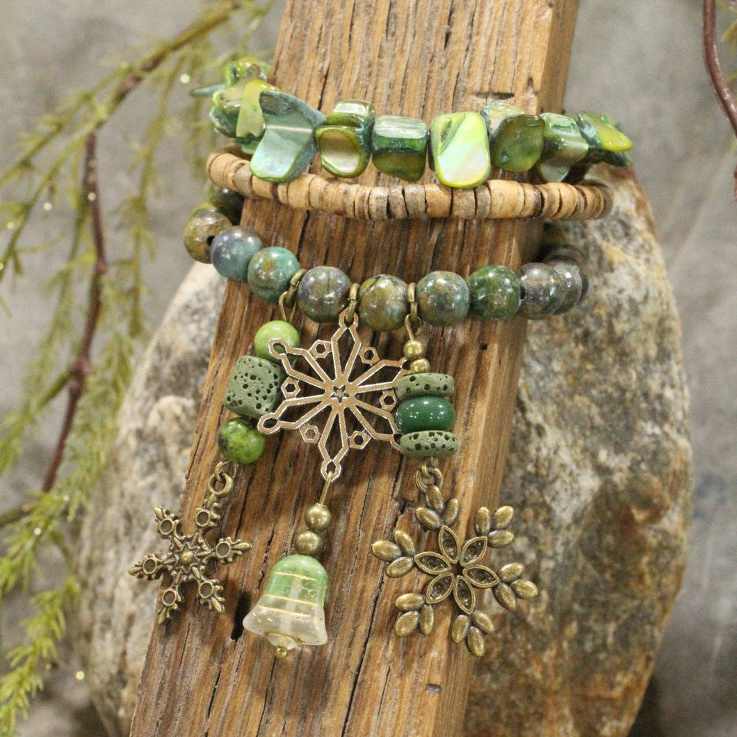 The Primitive Peddler Bells Are Ringing Bracelet Set*