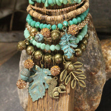 Load image into Gallery viewer, The Primitive Peddler Just A Bit Squirrely Charm'd Bracelet Set
