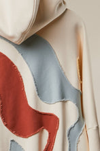 Load image into Gallery viewer, Mello Abstract Patch Hoodie with Kangaroo Pocket
