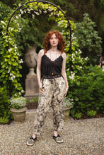 Load image into Gallery viewer, Market of Stars Honey &amp; The Moon Linen Crop Artist Pant w/ Boho Floral Print
