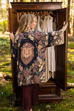 Load image into Gallery viewer, Market of Stars Lionheart Matinée Duster w/ florals &amp; Narnia inspired print
