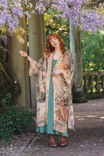 Load image into Gallery viewer, Market of Stars Lovelight Opera Duster Kimono Robe w/woodland deer &amp; swallow
