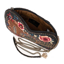 Load image into Gallery viewer, Mary Frances Classical Vibe Beaded Guitar Crossbody Handbag
