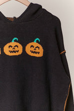 Load image into Gallery viewer, Mello Hooded Halloween Sweater with Jaco O Embroidery
