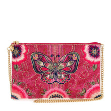 Load image into Gallery viewer, Mary Frances Social Butterfly Beaded Butterfly Mini Crossbody Handbag
