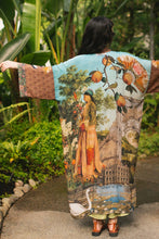 Load image into Gallery viewer, Market of Stars Secret Garden Opera Duster Kimono Robe w/ Swan, Fan
