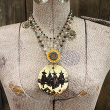 Load image into Gallery viewer, The Primitive Peddler Witch's Meeting Room Charm'd Necklace
