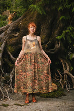 Load image into Gallery viewer, Market of Stars Woodland Wisdom Bohéme Maxi Slip Dress w/ Florals, Fox &amp; Owl
