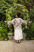 Load image into Gallery viewer, Market of Stars Honey &amp; The Moon Pixie Duster Crop Kimono w/ Florals &amp; Bees
