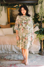 Load image into Gallery viewer, Market of Stars Fleur De Soleil Artist Dress Tunic w/ Pockets &amp; Florals

