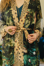 Load image into Gallery viewer, Market of Stars Bella Notte Opera Duster Kimono Robe w/Rabbit &amp; Moon
