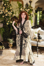 Load image into Gallery viewer, Market of Stars Honey &amp; The Moon Opera Duster Kimono Robe w/ Florals &amp; Bees
