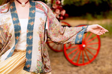 Load image into Gallery viewer, Market of Stars Love Revolution Pixie Crop Kimono w/ Sun, Horse &amp; Florals
