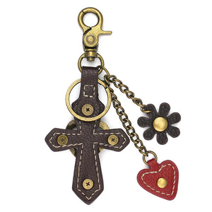 Chala Metal Charming Keychain Cross