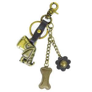 Chala Metal Charming Keychain Dog