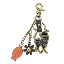 Load image into Gallery viewer, Chala Metal Charming Keychain Slim Cat
