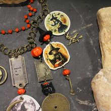 Load image into Gallery viewer, The Primitive Peddler Clocks Winding Down Charm'd Necklace
