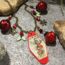 Load image into Gallery viewer, The Primitive Peddler Vintage Christmas In The Eyes Of A Child Charm'd Necklace
