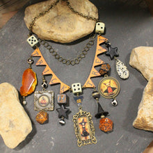 Load image into Gallery viewer, The Primitive Peddler TRICK or TREAT Charm'd Necklace
