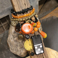 Load image into Gallery viewer, The Primitive Peddler Trick Or Treat Confections Charm'd Bracelet Set
