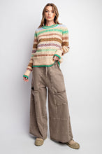 Load image into Gallery viewer, Easel Mineral Washed Terry Knit Cargo Sweatpants
