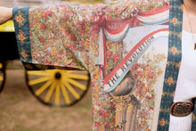 Load image into Gallery viewer, Market of Stars Love Revolution Opera Duster Kimono Robe w/ horse &amp; florals
