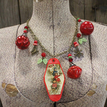 Load image into Gallery viewer, The Primitive Peddler Vintage Christmas In The Eyes Of A Child Charm'd Necklace
