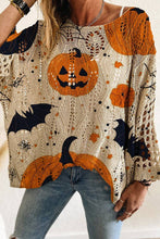 Load image into Gallery viewer, Mccolin Halloween Themed Knit Blouse
