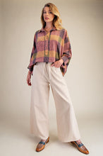 Load image into Gallery viewer, Easel Wide Leg Washed Denim Palazzo Pant
