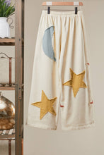 Load image into Gallery viewer, Mello Sun Moon Star Patch Wide Pants
