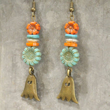 Load image into Gallery viewer, The Primitive Peddler Just Take It From The Ghost Dangle Earrings
