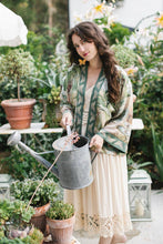 Load image into Gallery viewer, Market of Stars Fleur De Soleil Pixie Crop Kimono w/ Florals &amp; Butterfly
