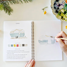 Load image into Gallery viewer, Emily Lex Studio Camping watercolor workbook
