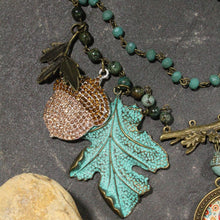 Load image into Gallery viewer, The Primitive Peddler Just A Bit Squirrely Charm'd Necklace
