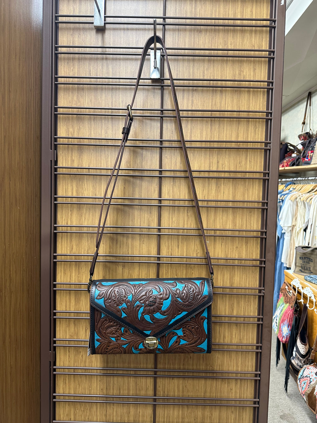 Myra Fana Hand Tooled Bag