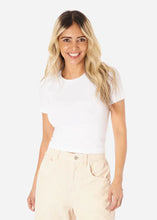 Load image into Gallery viewer, Elietian Short Sleeve Waste Length Top Curvy
